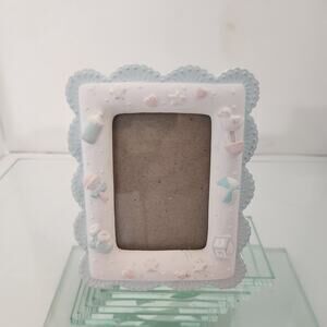 Vintage Ceramic Russ Picture Frame 3x2